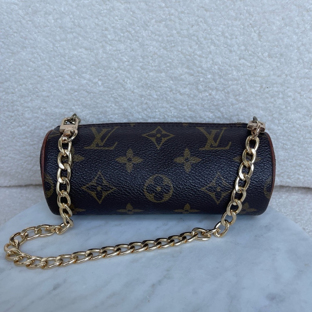 RARE Louis Vuitton Mini Papillion Tootise Roll Purse